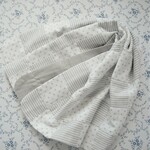 水玉とｽﾄﾗｲﾌﾟ６重ガーゼケット [Ｓ] 48×69cm 子ども用ひざ掛けサイズ