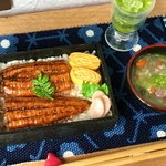 【クーポン有】ミニチュアフード　約1/6サイズ　鰻の蒲焼弁当と豚汁のセット　食品サンプル