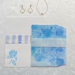 【再販】紫陽花のレターセット　4セット入  A/460