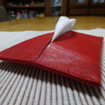 革のポケットティッシュケース　W-5