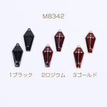 M8342-2  12個  高品質ハロウィンチャーム エポチャーム クロスチャーム カン付き 11×26mm 3×（4ヶ）