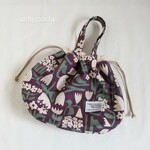2way★巾着バッグ  ミニトートバッグ  北欧柄