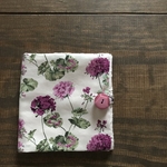 【再販♪2】ボックスティッシュ携帯ケース  箱ティッシュ持ち歩きケース＊ローラアシュレイ ハバダシャリィ ゼラニウム ホワイト×ラベンダー ＊ボックスティッシュ 携帯