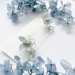 小振りな紫陽花のピアス　