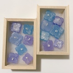 [8/16 21時販売]琥珀灯-紫陽花（木箱仕様）ハーフサイズ