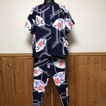 浴衣反物ひらひら袖ブラウス＊セットアップ
