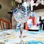 【宝石切子】　ワイングラス　伝統工芸と現代技術の融合