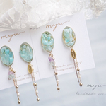 【イヤリング】𓂂𓏲 blue squash ﾌﾞﾙｰｽｶｯｼｭ