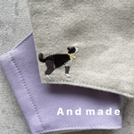 【NEW】〈送料無料〉ネコ　刺繍マスク　2枚set