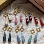 彩りしずくピアス＊8カラー＊