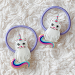 2個1セット❤︎ ゆめかわ 猫ユニコーン ヘアゴム ヘアアクセサリー ゴム