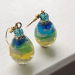朝空の雫　空たまご　ピアス　イヤリング
