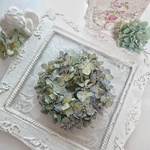 秋色紫陽花の小さなリース
