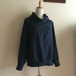ヘリンボーンリネンNVで作ったパーカー