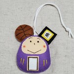 赤様専用【完成品】応援するよ！だるまさんお守り7.5cmバスケットボール「勝」チャーム付