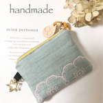 ミナペルホネンanemoneファブリック使用　コイン又はキーケース
