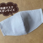 快適マスク　大きいサイズ　ノーズフィッター＆フィルターポケット付き