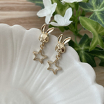 うさぎ星ゴールドピアス