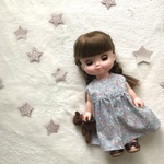 夏のおでかけ　パステルなワンピース   ソランちゃん　メルちゃん　レミンちゃんの服　
