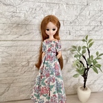 リカちゃん　服　オフショル＆マキシ丈スカート