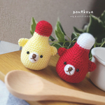 毛糸のくまケチャ&くまマヨ