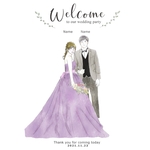 ウェルカムボード(結婚式・イラスト)【102】