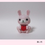 ハート＊ピンクのうさぎちゃん（ストラップ）