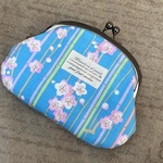 〈和柄〉梅と竹のがま口ポーチ♪