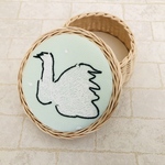 ちっちゃなフタ付きカゴさん  swan