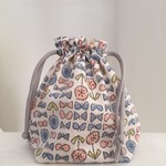 【再販】コップ袋　ちょうちょとお花