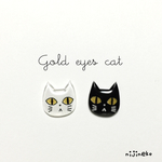 Gold eyes cat (ピアス/イヤリング)