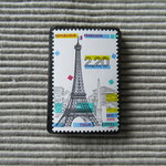フランス　 切手ブローチ 7582