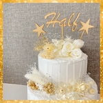 ケーキトッパー 誕生日 half ハーフバースデー 誕生日飾り