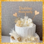 木製 ケーキトッパー 結婚式 ウエディング ブライダル 前撮り ウエディングケーキ クレイケーキ 婚姻 婚約 小物 結婚記念日 ウエディングアニバーサリー wedding Anniversary