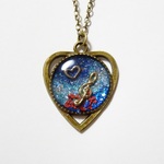 ☆bluestream様　お問い合わせ品☆ハート～奏～宇宙塗りレジン☆