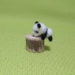 ちびちびやんちゃbabyパンダ 羊毛フェルト