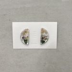 new🦋レジンアクセサリー×半円型“earring”