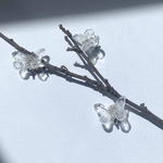 【イヤーカフ】蝶標本(氷)