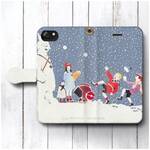 【Bernard 小さな戦争 雪合戦】 スマホケース手帳型 全機種対応 絵画 iPhone12 SE XR Pro 耐衝撃