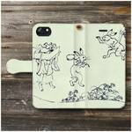 【鳥獣人物戯画 甲巻 酒宴の用意の場面】 スマホケース手帳型 全機種対応 絵画 iPhone12 XR 11 耐衝撃
