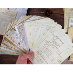 【再入荷☆】紙素材 手書き伝票 30枚 英字 ジャンクジャーナル ビンテージ風 紙もの