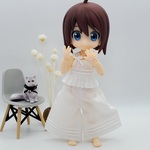 純白のカジュアルセットアップ(ホワイト)