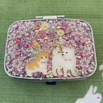 ❣️仲良し柴犬と猫ちゃんのフラワーピル*アクセサリー*ケース