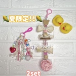 *59*天然素材カミカミピールリボン♡ピンク♡小鳥さんのハンドメイドトイ