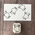 ハロウィン　消しゴムはんこ　お化けちゃん