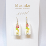 【ミックスフルーツ】フルーツサンドのペアピアス　イヤリング