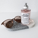 テラゾーアクセサリートレイ／terrazzo oval tray