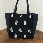 ミナペルホネン ✳︎トートバッグL  ボヌール　ネイビー