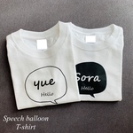 長袖変更可☆Hello 吹き出し＊名前入り Tシャツ