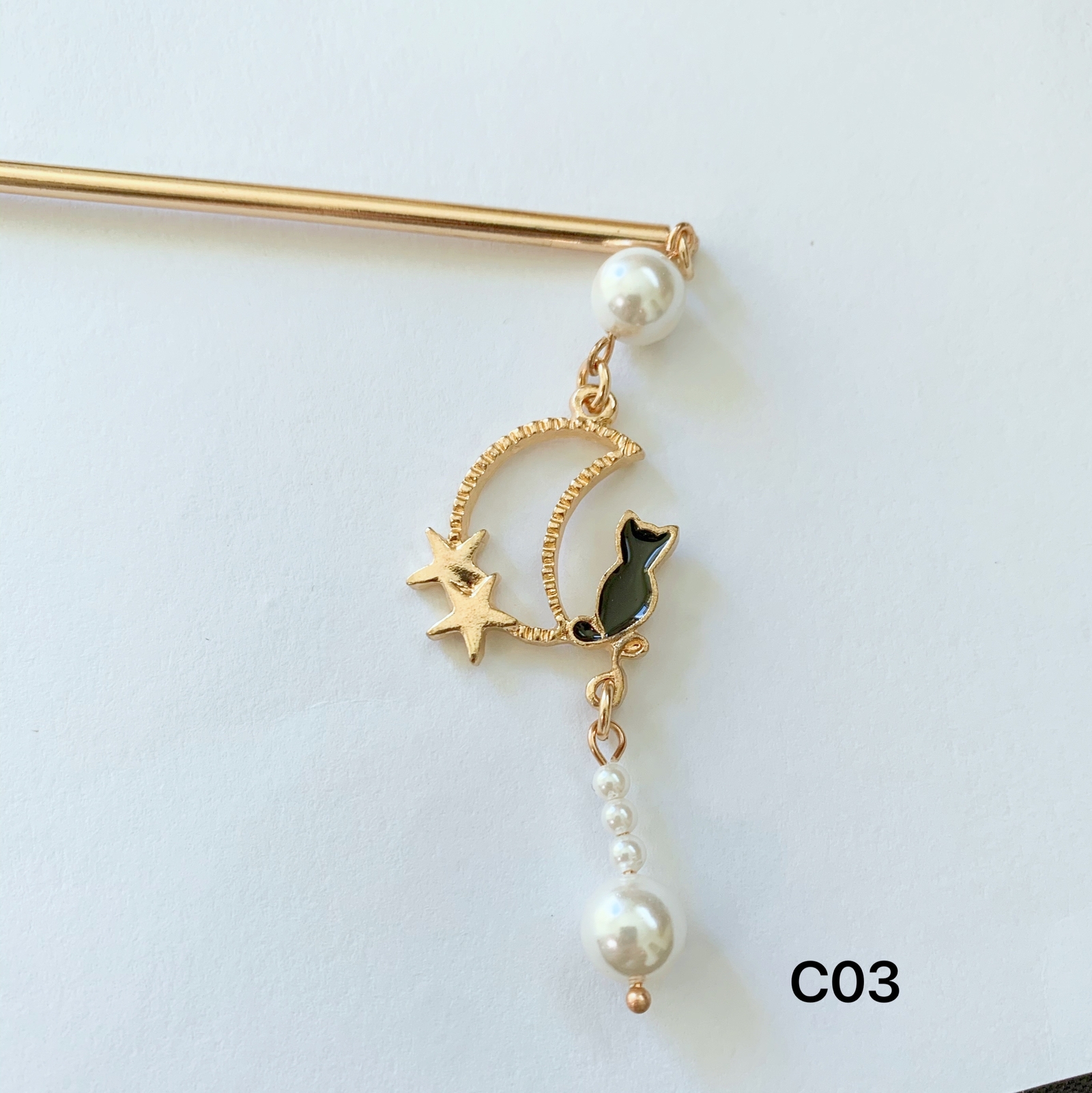 簪 髪飾り 化粧箱入 かんざし 宝猫 OK004 ブチ猫 ぶち猫 オレンジ 三毛猫 鏡 ミラー 七色 虹色 cat立体的 アンティーク 日本製 数 SUU (ym305s) : 薬屋のひとりごと 簪 かんざし コスプレ道具 猫猫 髪